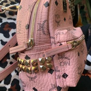 Real Leather MCM Mini Backpack